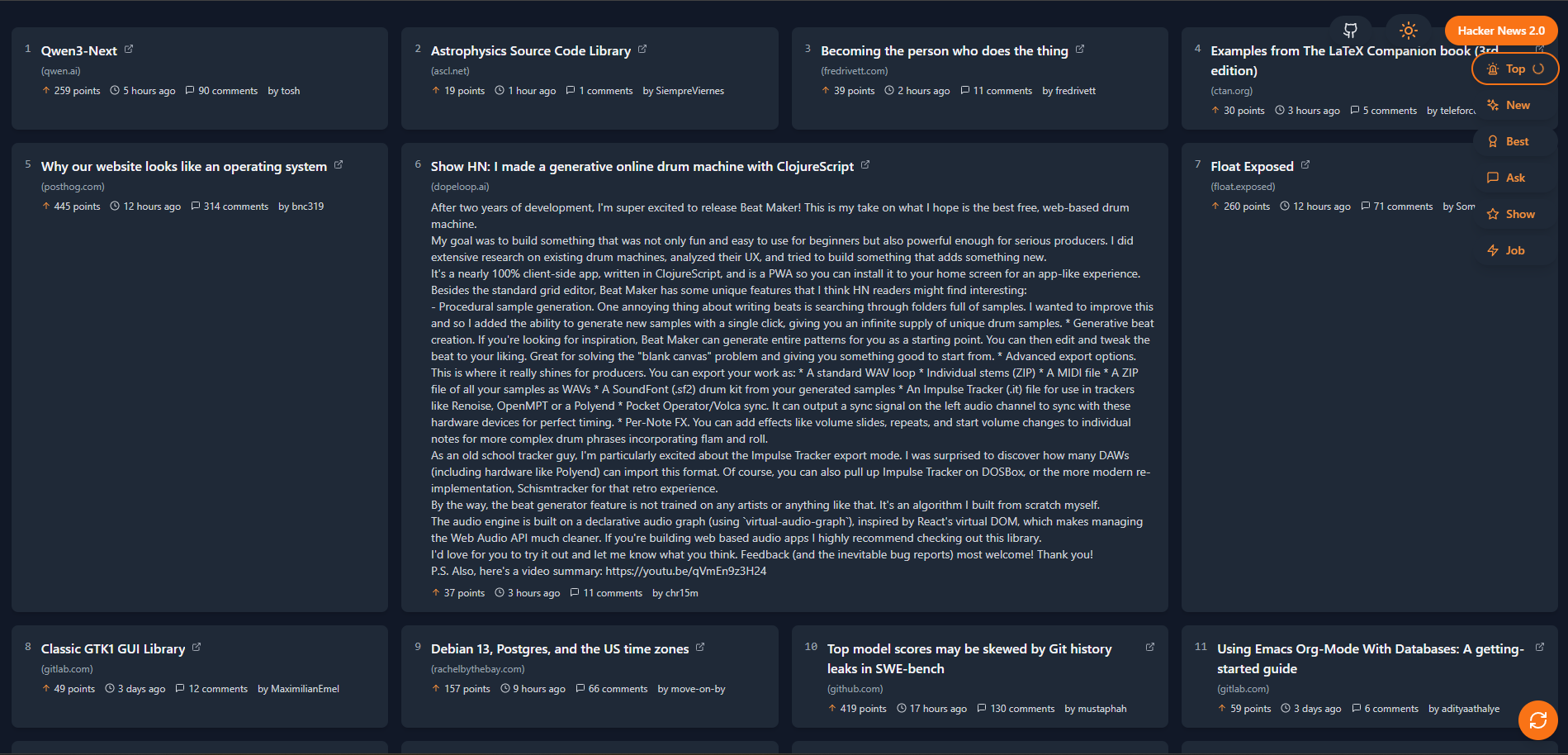 HackerNews Clone project